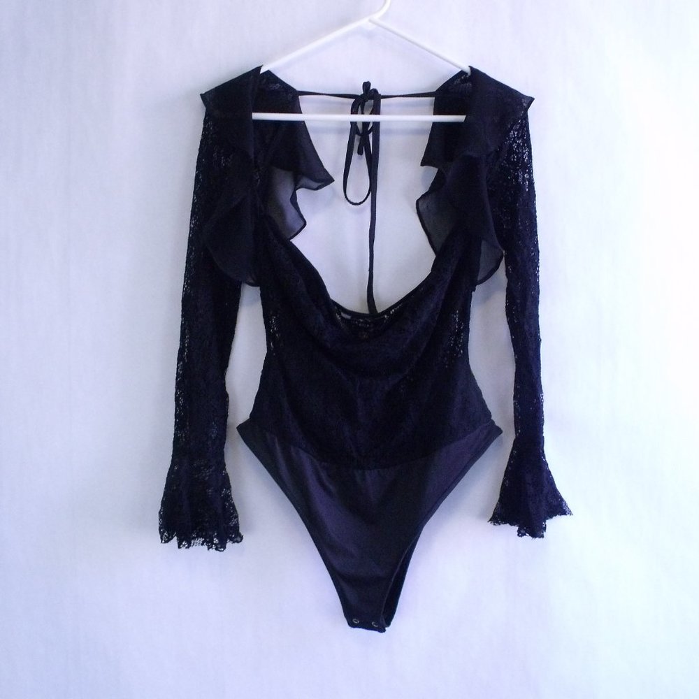 NaaNaa Black Lace Bodysuit